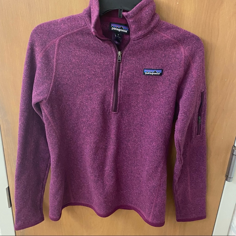 Patagonia Magenta Purple Better Sweater Quarter-Zip Fleece Pullover S